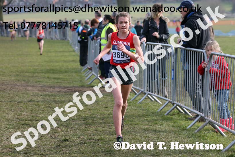 Girls under-15s 2016 Inter Counties Cross Country Champs. and Cross Challenge Final, Cofton Park, Birmingham. Photo: David T. Hewitson/Sports for All Pics